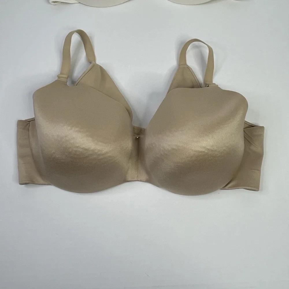 Cacique Lightly Lined Balconette Bra 46DD Black, Tan, Cream Underwired Lot of 3